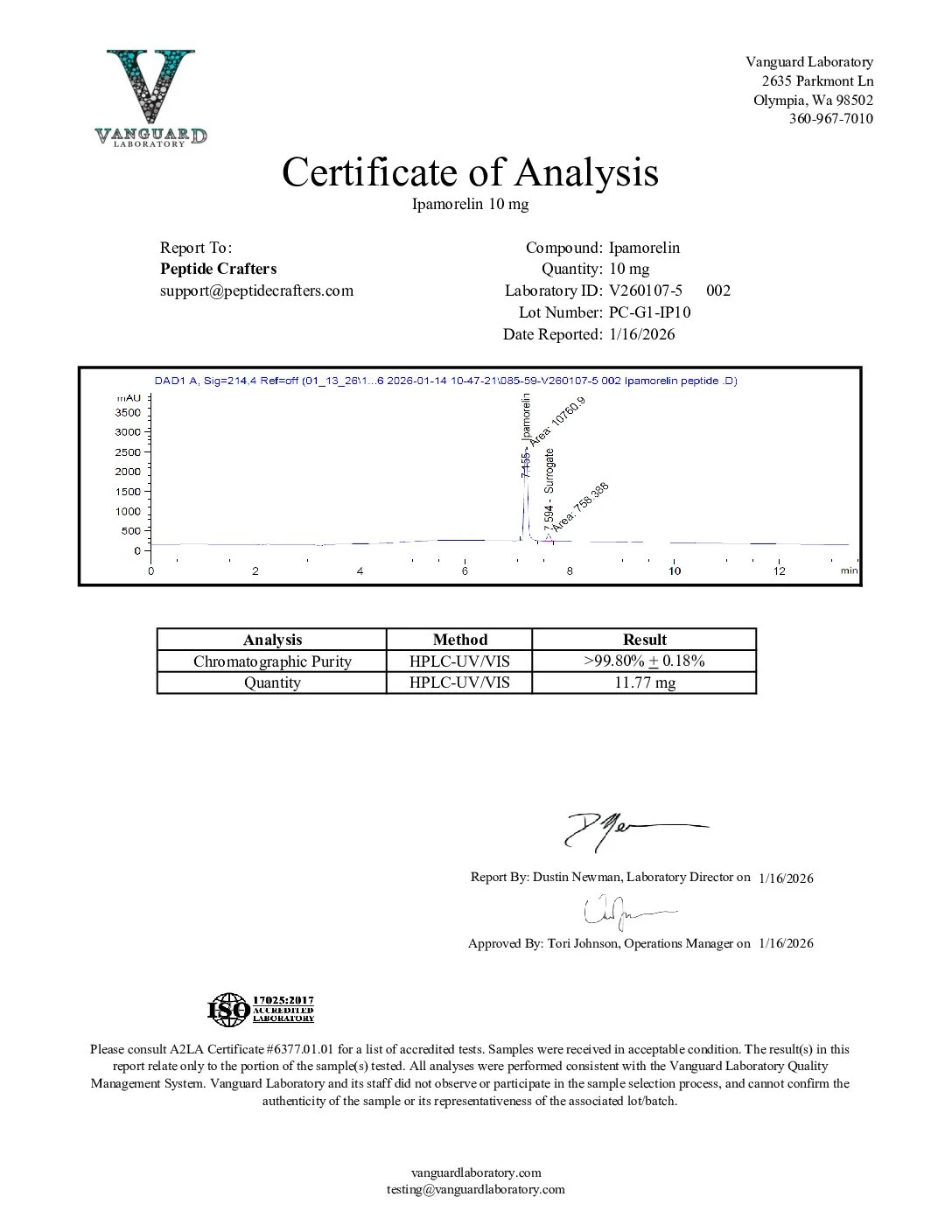 Ipamorelin (10mg) 2 37e