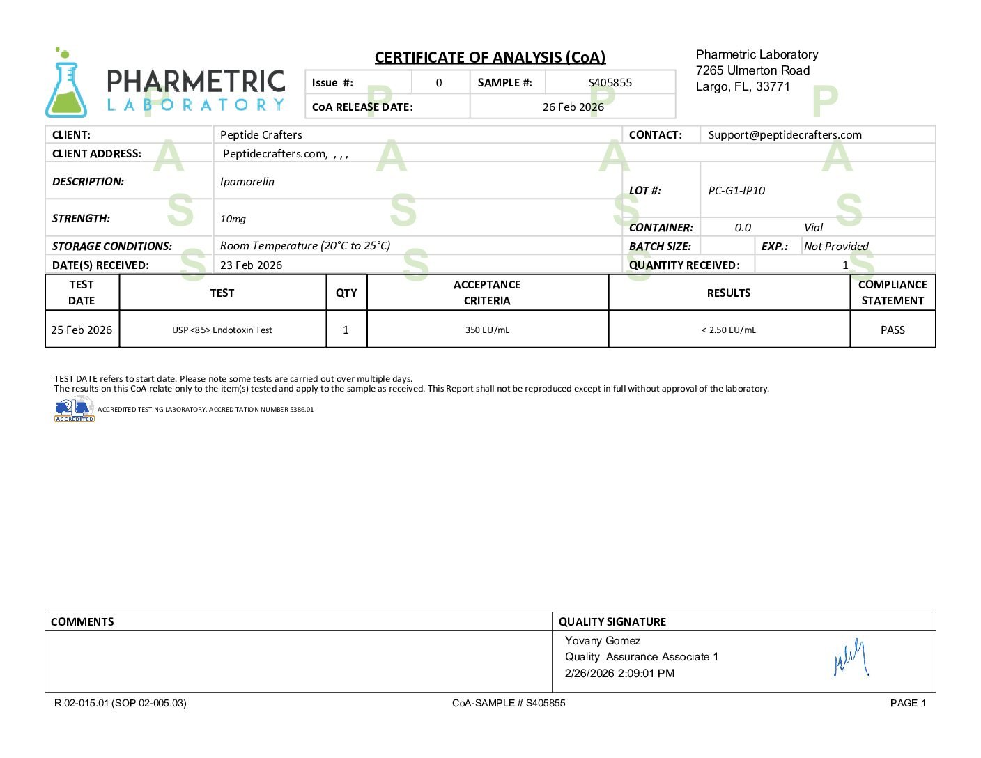 Ipamorelin (10mg) 3 37ee