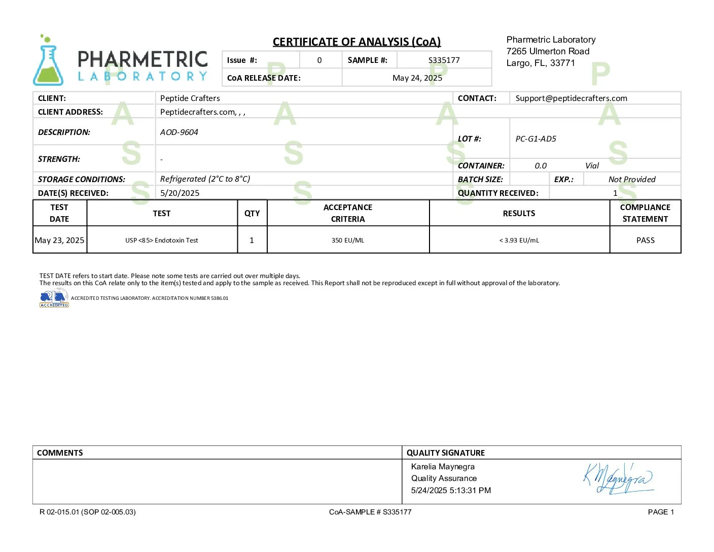 AOD-9604 (5mg) – New Clear Non-Gel Formula | Mannitol-Free 3 3ee 1