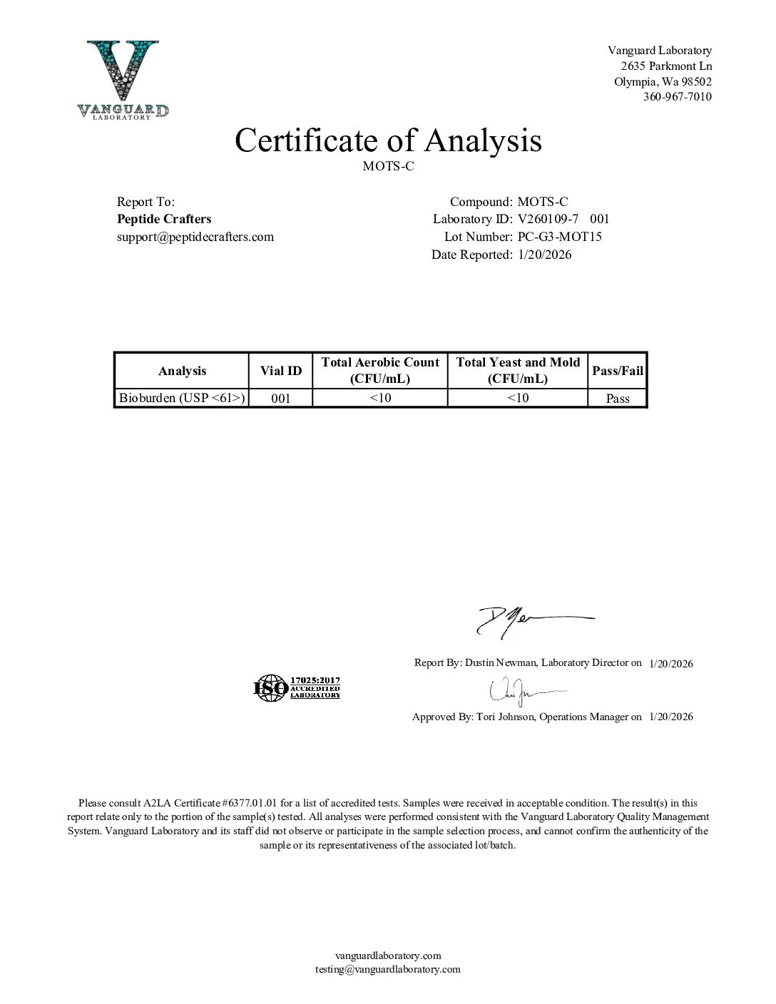 MOTS-c (15mg) 3 48ee