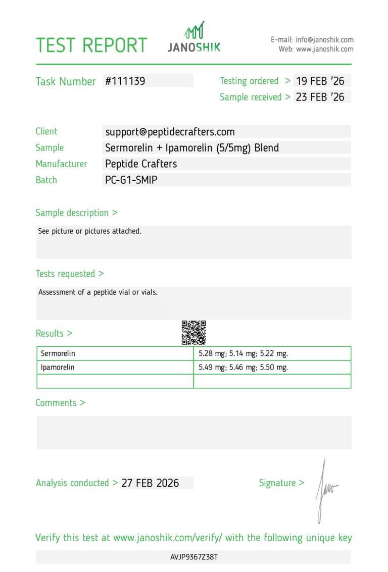 Sermorelin + Ipamorelin (5/5mg) Blend 2 62e