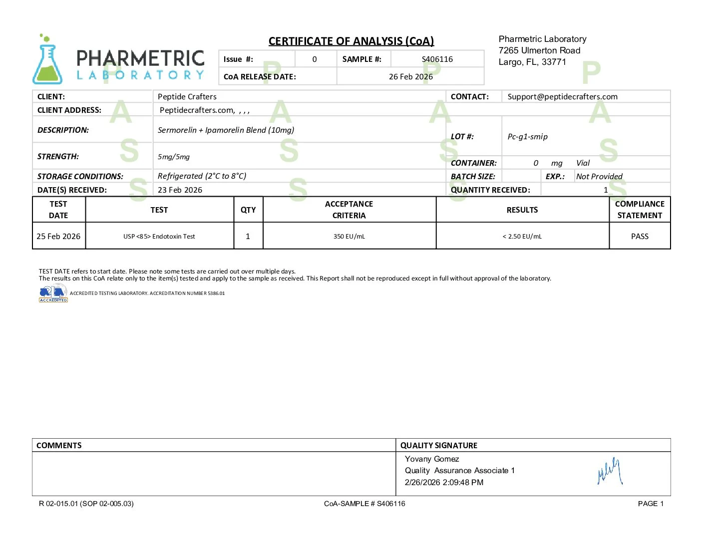 Sermorelin + Ipamorelin (5/5mg) Blend 3 62ee